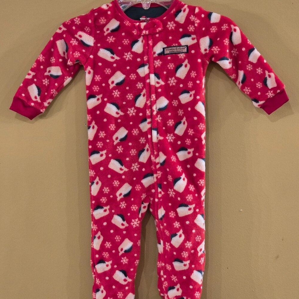Vineyard Vines Holiday One-Piece Footie Pajamas for Baby - NWT 6-12 months